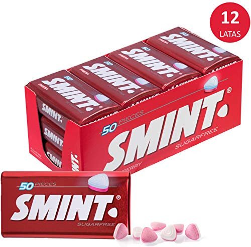 Pack 12x Smint Tin Fresa caramelos Sin Azúcar