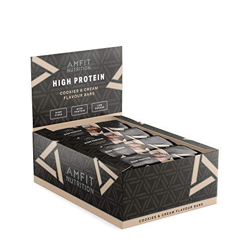 Pack 12x60g Barritas de proteína baja en azúcar Amfit Nutrition
