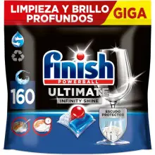 Pack 160 pastillas Finish Powerball Ultimate Infinity Shine (0,13€ / unidad)