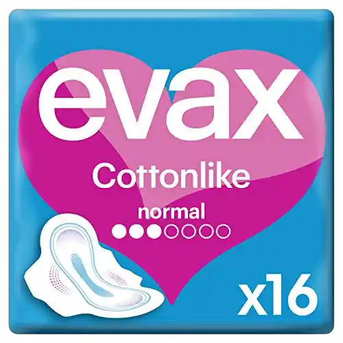 Pack 16x compresas con alas Evax Cottonlike Normal