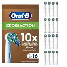 Pack 16x Recambios Originales Oral-B Pro CrossAction