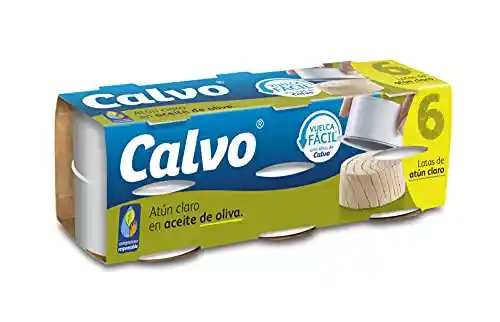 Pack 18 latas x 65g Atún Claro en Aceite de Oliva Calvo (la lata a 0,8€)