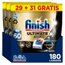 Pack 180 cápsulas Finish Powerball Ultimate Plus All In 1 para lavavjillas - cápsula a 0,15€