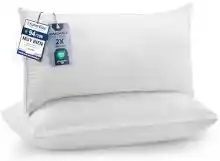 Pack 2 Almohadas Utopia Bedding 40x80 cm con funda transpirable y relleno de fibra hueca