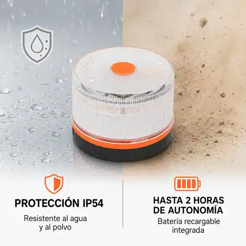 Pack 2 Balizas de Emergencia V16 Homologadas DGT con luz 360