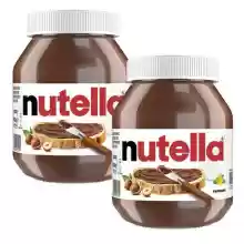 Pack 2 botes de Nutella 900g crema de chocolate y avellanas