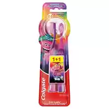 Pack 2 cepillos de dientes extra suave Colgate, Niños 2-6 Años con Dientes de Leche