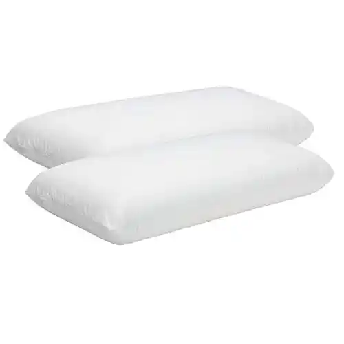 Pack 2 Unidades Almohada Viscoelástica Fibra Pikolin Home - Hipoalergénica, Doble Funda, Firmeza Alta, para Dormir de Lado, 70x35 cm