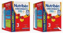 Pack 2 x 1200g Leche en Polvo Nutriben Crecimiento ProAlfa 3 para Bebés