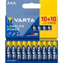 Pack 20x Pilas AAA Varta Longlife Power
