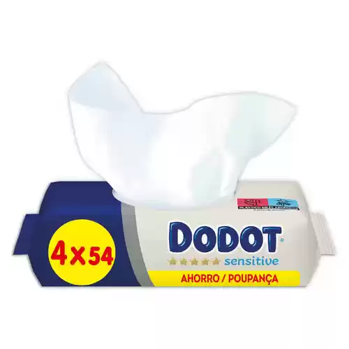 Pack 216 Toallitas Dodot Sensitive para Bebé sólo 6,99€ + ENVIO GRATIS APP