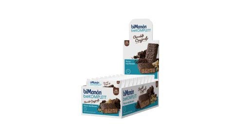 Pack 24 barritas de chocolate de fibra y proteínas biManán Bekomplett