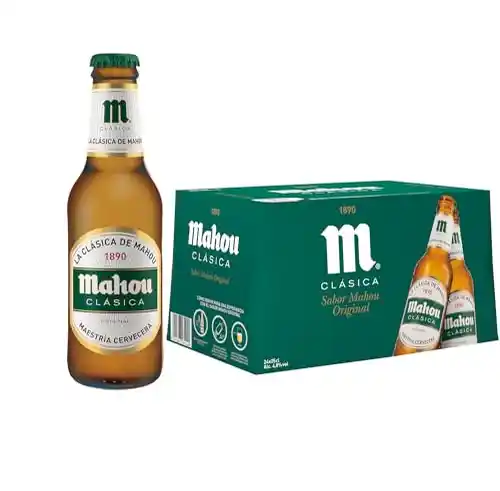 Pack 24 Botellas x 25cl cerveza Mahou Clásica