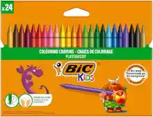 Pack 24 Ceras de colores BIC Kids Plastidecor (0,16€ la unidad)