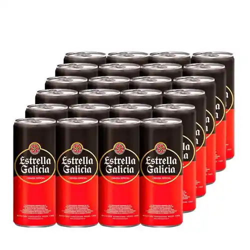 Pack 24 latas de Cerveza Estrella Galicia Especial 33cl