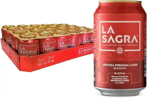 Pack 24 latas de Cerveza La Sagra 33cl