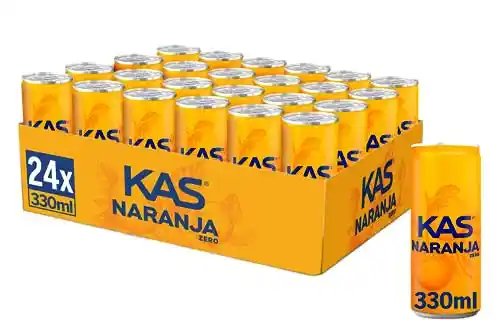 Pack 24 latas Kas Naranja Zero 33cl