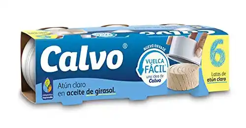 Pack 24 latas x 65g Atún Claro en Aceite de Girasol Calvo