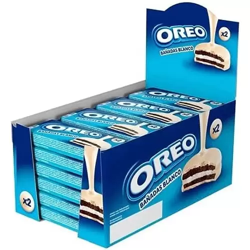 Pack 24 paquetes de Galletas Oreo Bañadas Chocolate Blanco 41g