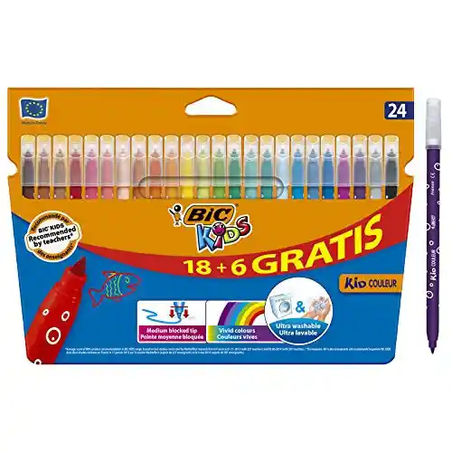 Pack 24 rotuladores BIC de colores