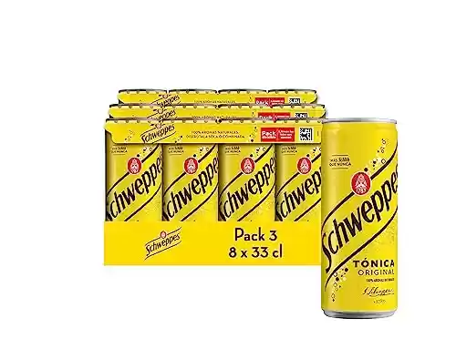 Pack 24 x 33 cl Schweppes Tónica Original