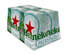 Pack 24x cerveza Heineken Silver Cerveza Lager Caja