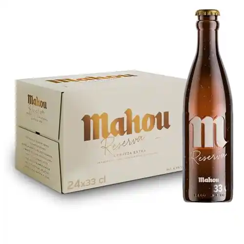 Pack 24x Cerveza Mahou Reserva Extra 33 cl