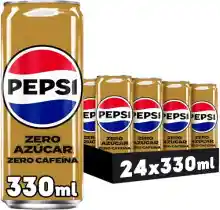 Pack 24x Pepsi Zero Azúcar Zero Cafeína 330ml