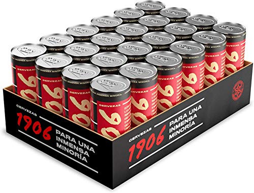 2 packs de 24 latas Cerveza 1906 Red Vintage 33cl (TOTAL 48 latas) - a 0,71€ la lata