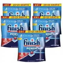 Pack 250 pastillas Finish Power All in 1 para lavavajillas - el lavado a 0,11€