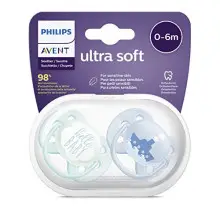 Pack 2x chupetes Philips Avent Chupete Ultrasuave, 0-6 meses