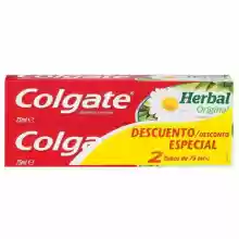 Pack 2x Colgate Pasta de dientes Herbal Original