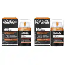 Pack 2x Cremas Cuidado Diario Anti-Granos Pure Carbon - L'Oréal Paris Men Expert