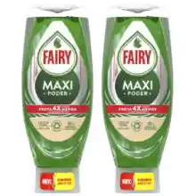 Pack 2x Fairy Maxi Poder Lavavajillas Líquido 640ml