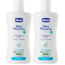 Pack 2x Jabón Intimo Chicco Baby Moments 200 ml