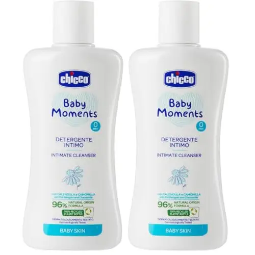 Pack 2x Jabón Intimo Chicco Baby Moments 200 ml
