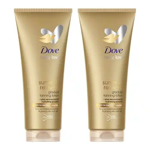Pack 2x loción Autobronceador Dove Summer Revived 200ml