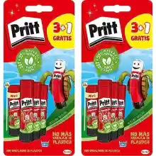 Pack 2x Pegamento infantil seguro para niños para manualidades, Pritt Barra Adhesiva