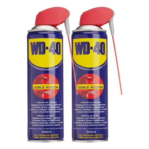Pack 2x WD-40 Aceite Multi-Uso Doble Acción 500ml