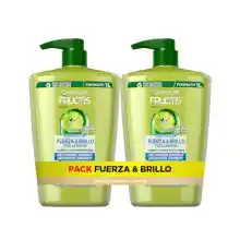 Pack 2x1L champú Garnier Fructis Fuerza y Brillo