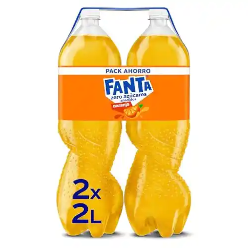 Pack 2x2L Fanta Naranja Zero Azúcares Añadidos