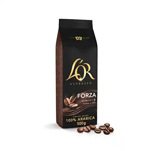Pack 2x500g Café Grano L'OR Espresso Forza 100% arábica (-50% dto en 2ª unidad)