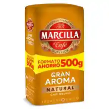 Pack 2x500g Café Molido Marcilla Gran Aroma (-50% en 2ª unidad)