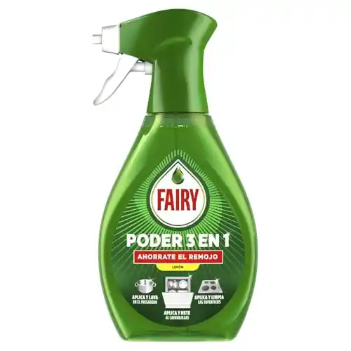 Pack 2x500ml Fairy Spray lavavajillas a mano poder 3 en 1 limón - 70% dto en 2º unidad