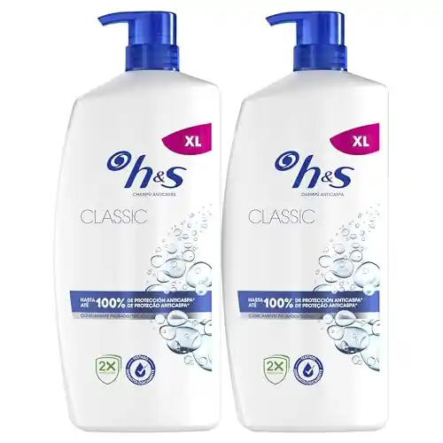 Pack 2x800ml Champú con Dispensador H&S Classic