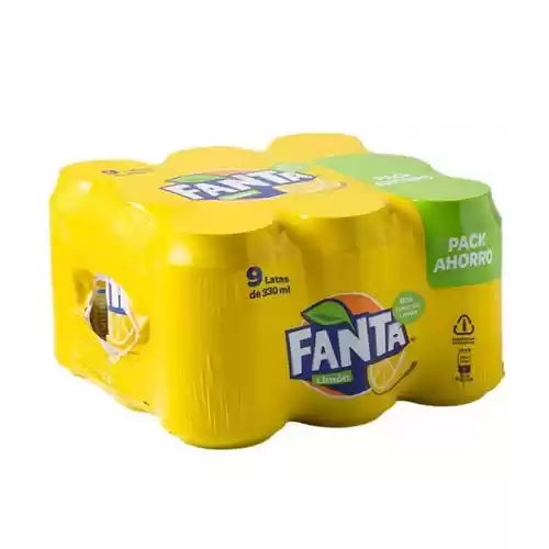 Pack 2x9 latas de FANTA LIMÓN 33CL (en total 18 latas)