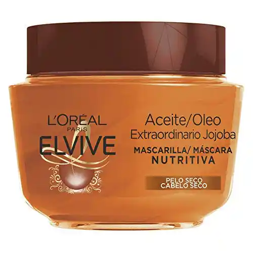 Pack 3 Mascarillas Nutritivas L'Oreal Elvive con Aceite de Jojoba