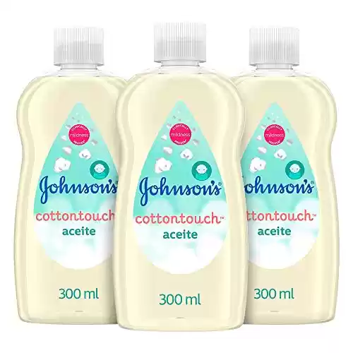Pack 3 x 300 ml Johnson's Baby CottonTouch Aceite corporal a base de algodón puro