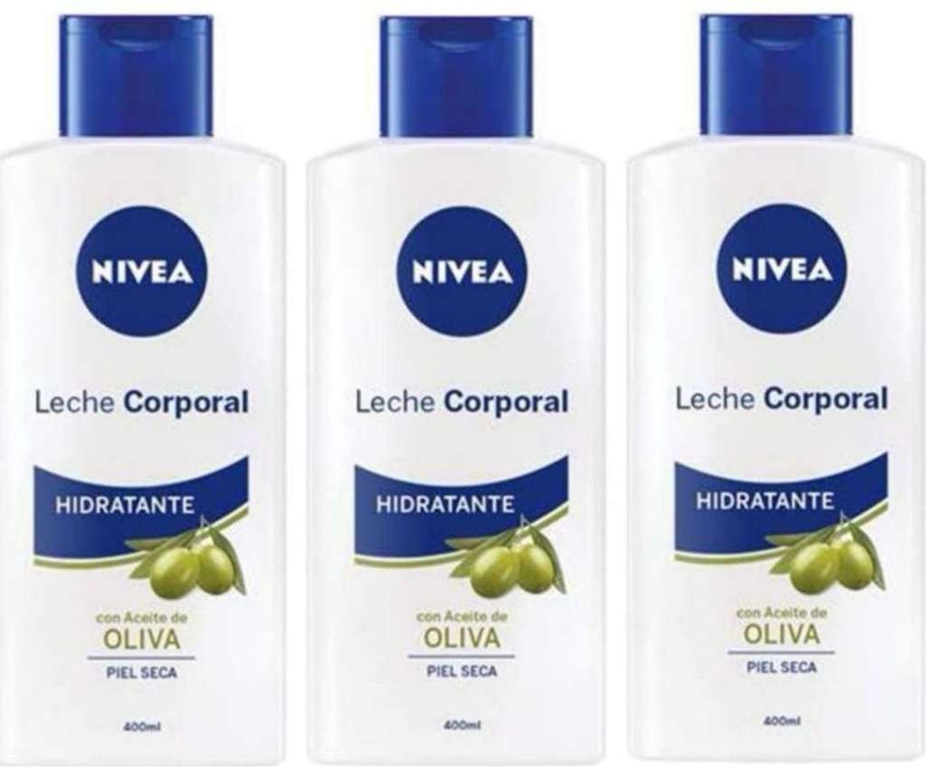Pack 3 x 400ml NIVEA Loción Hidratante Corporal Aceite de Oliva