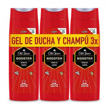 Pack 3x 400ml gel de ducha y champú Old Spice Booster